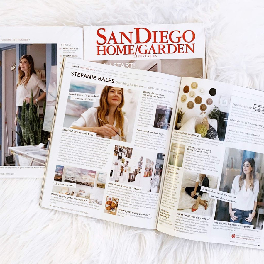 San Diego Home and Garden featuring Stefanie Bales Fine Artist